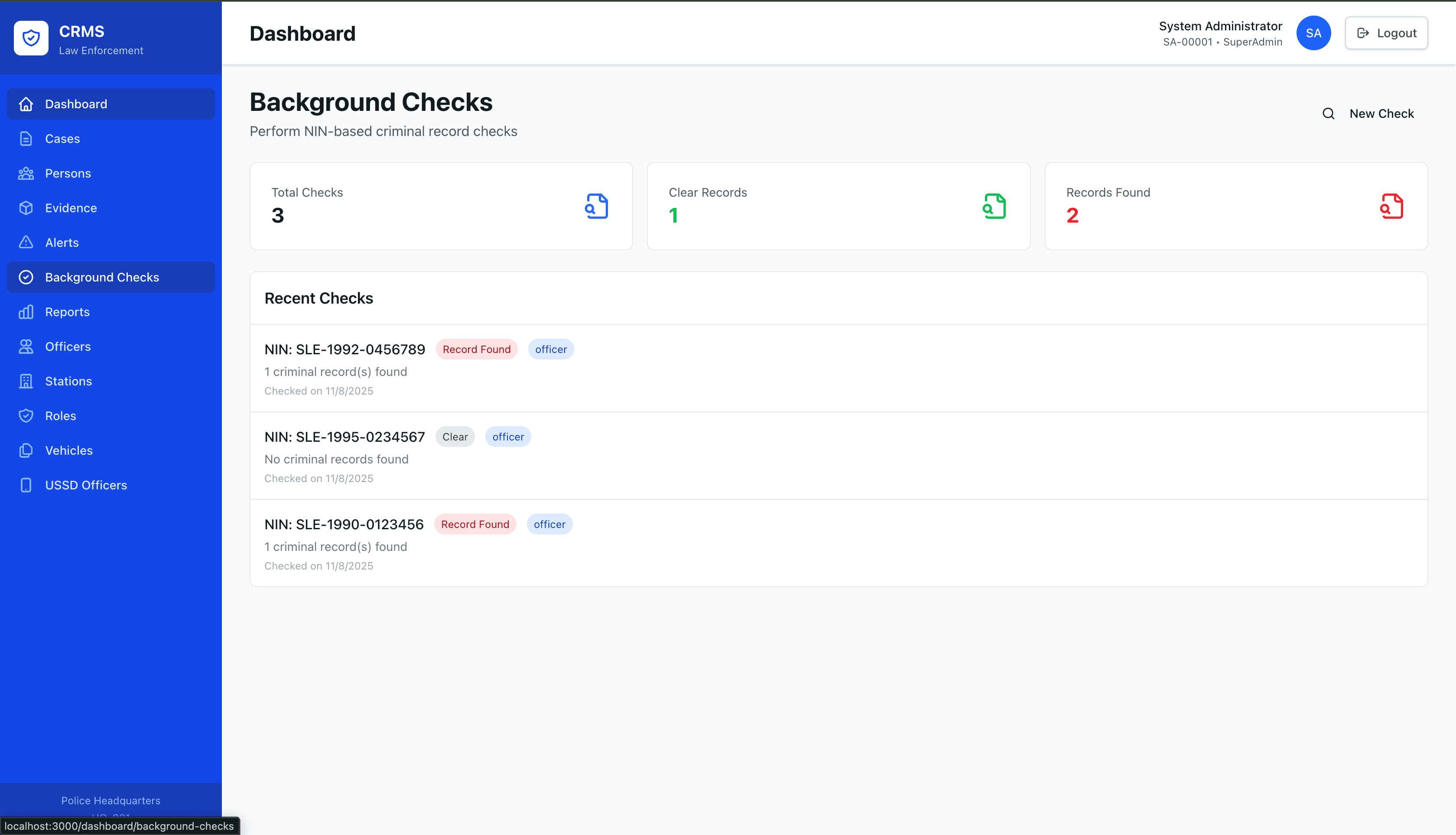 Background Checks