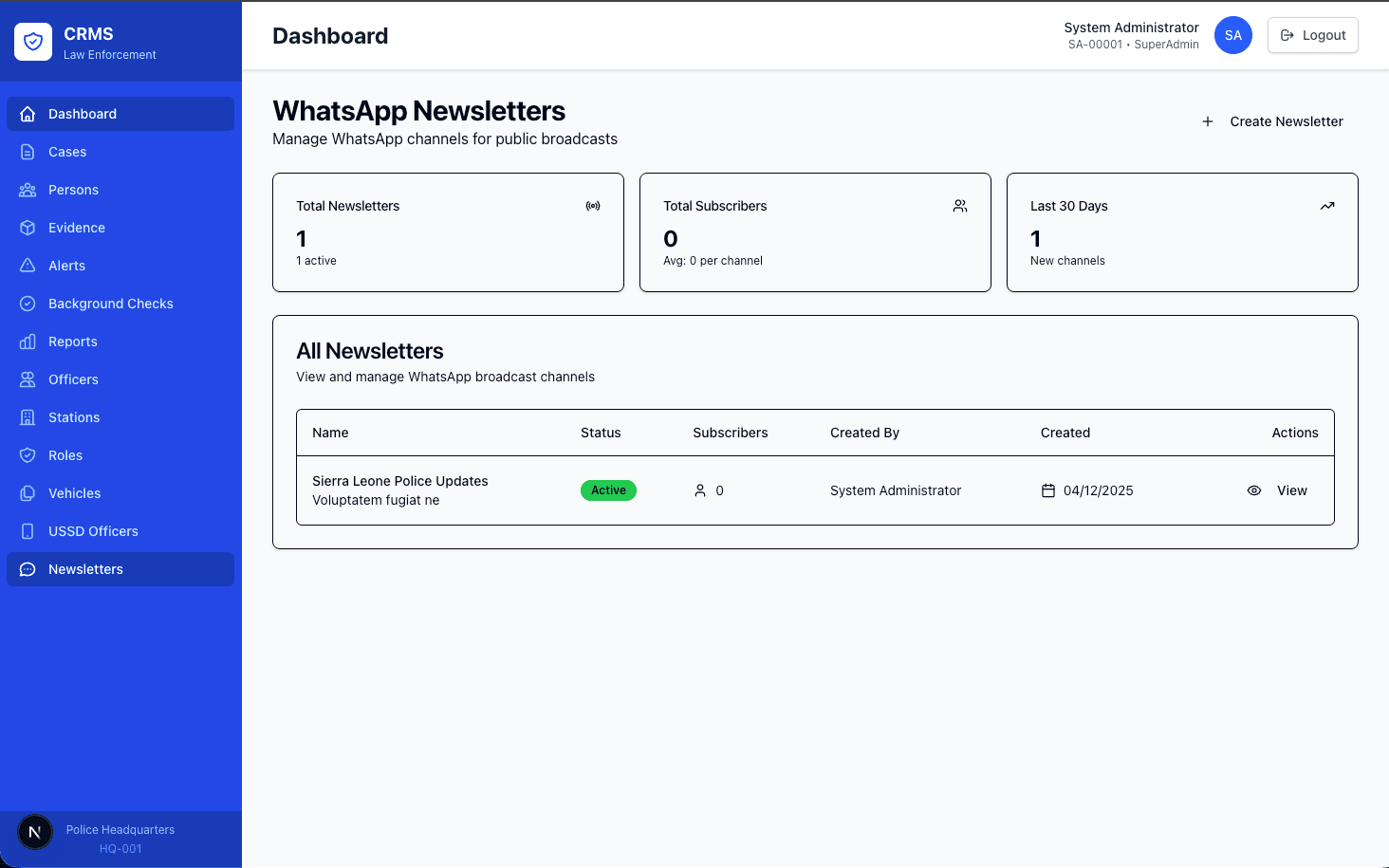 WhatsApp Newsletters